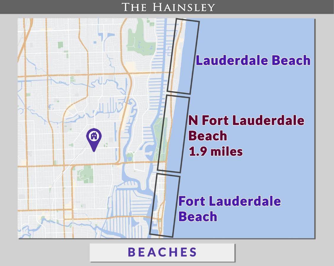 Beach Chairs, Good Kitchen, Strong Wifi On 14Th Ave Fort Lauderdale Ngoại thất bức ảnh
